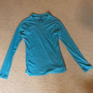 Patagonia Teal Athleisure Long sleeve shirt